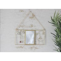 Marco Paul Gold Wall Mirror & Jewellery Holder Wall Art for Bedroom