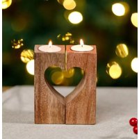 Marco Paul Cut Out Heart Tea Light Holder Decorative in Natural