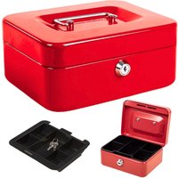 Marco Paul Red Steel Money Cash Box