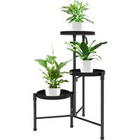 Marco Paul Triple Plant Pot Stand in Black