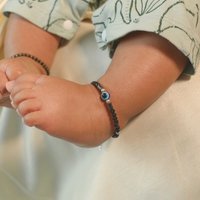 Beaded Evil eye Nazar Bracelets Silver inches