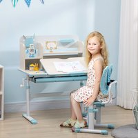 Desk & Chair Set Height Adjustable Study Table