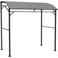 OUTSUNNY 2.2 x 1.5 m BBQ Gazebo Tent Sun Shade with Canopy in Grey