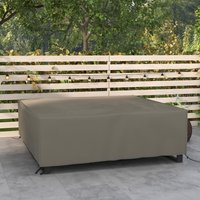 OUTSUNNY Large Garden Set Square Cover Outdoor Furniture Waterproof Resist Fade in Grey