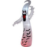 OUTSUNNY 11.8FT Halloween Inflatable Spooky Ghost, Blow Up Garden Decoration in White