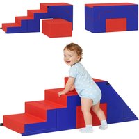 2 piece Soft Play Set Foam Climber Block Dark Blue