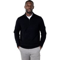 100% Cotton Knit Zip Neck Jumper