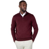100% Cotton Knit Zip Neck Jumper