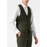 Herringbone Tweed Check Waistcoat Peaky Blinders Style
