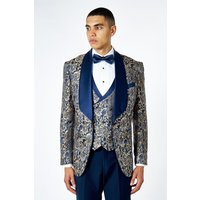 Louis Jacquard Print Tuxedo Jacket