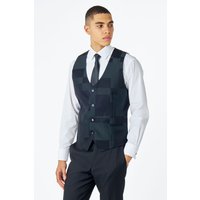 Stylish Geometric Suit Waistcoat