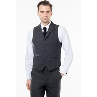 BRUCE Herringbone Wool Blend Waistcoat