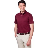 XPOSED Men's Mercerised Cotton Short Sleeve Polo Shirt for Smart Casual Wear in Maroon | Size: 2XL