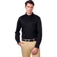 Mercerised Cotton Long Sleeve Polo Shirt Smart Casual Wear