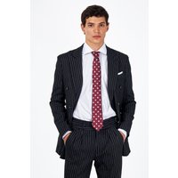 LLOYD Double Breasted Pinstripe Linen Jacket
