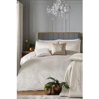 Laurence Llewelyn-Bowen 'Montrose' Luxury Velvet Duvet Cover Set in Ivory | Size: King