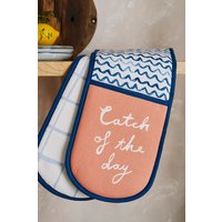 Catch Day Food Print Double Oven Glove