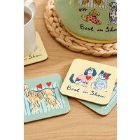 Ulster Weavers 'Best In Show' Dogs Print Printed MDF Coasters (4 Pack)