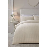 Serene 'Lindly' Waffle Duvet Cover Set in Natural | Size: Double