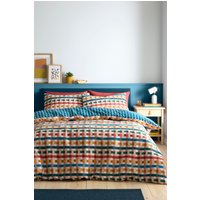Fusion 'Rhett' Textured Geometric Pinsonic Duvet Cover Set | Size: King