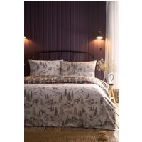 Dreams & Drapes 'Alpine Stag' Brushed Cotton Duvet Cover Set in Natural | Size: Double