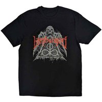 Lamb Of God Skull Pyramid Logo T-Shirt in Black | Size: Large