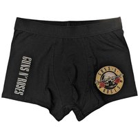 Guns N Roses Men's Classic Band Logo Boxer Shorts in Black | Size: Small