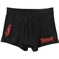 Slipknot Men's Band Logo Boxer Shorts in Black | Size: 2XL