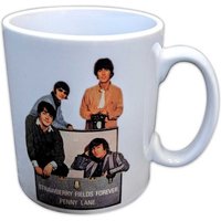 Beatles Strawberry Fields Penny Lane Photo Mug in White