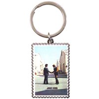 Queen Wish You Were Here Stamp Keychain Keychain in Silver