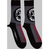 Motley Crue Pentagram Circle Logo Ankle Socks in Grey