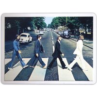 Beatles Abbey Road Embossed Fridge Magnet in White