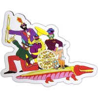 Beatles Yellow Submarine Band On Croc Embossed Fridge Magnet