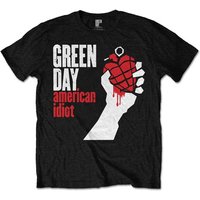Green Day American Idiot Band Logo Kids T-Shirt in Black | Size: 1-2 Years