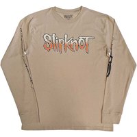 Slipknot The End So Far Barcode Long Sleeve T-Shirt in Light Sand | Size: Large