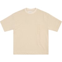 Blank Essentials Men's Etched Embossed T-shirt in Beige | Size: Large