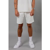 Blank Essentials Men's Cotton Blend Shorts with Pocket in White | Size: Large
