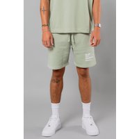 Blank Essentials Men's Cotton Blend Shorts with Graphic Print in Green | Size: XL