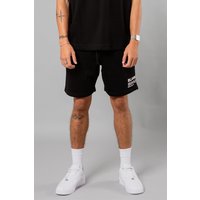 Blank Essentials Men's Cotton Blend Shorts with Graphic Print in Black | Size: Large