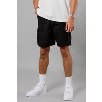 Blank Essentials Men's Ripstop Cargo Shorts in Black | Size: XL