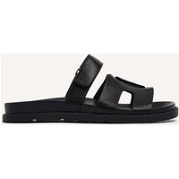 Linzi Women's Emmy Black Faux Leather Sandals | Size: 7-Standard Fit