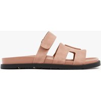 Linzi Women's Emmy Dusky Pink Faux Nubuck Sandals in Nude | Size: 5-Standard Fit