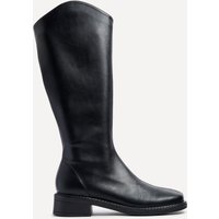 Linzi Women's Nadine Black Faux Leather Knee High Boot | Size: 7-Standard Fit
