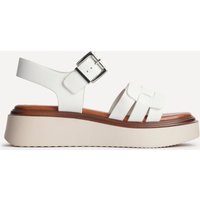 Linzi Women's Zuri White Flatform Sandals | Size: 4-Standard Fit