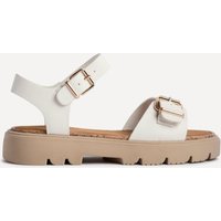 Linzi Women's Comet White Chunky Sandals | Size: 5-Standard Fit