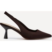 Linzi Women's Presley Brown Lycra Court Heels | Size: 5-Standard Fit