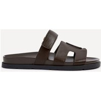 Linzi Women's Emmy Brown Faux Leather Sandals | Size: 8-Standard Fit