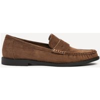 Linzi Women's Precise Tan Faux Suede Classic Loafer | Size: 5-Standard Fit