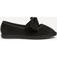 Linzi Women's Pout Black Faux Suede Pumps | Size: 8-Standard Fit