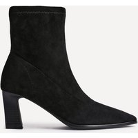 Linzi Women's Blaze Black Faux Suede Sock Ankle Boot | Size: 7-Standard Fit